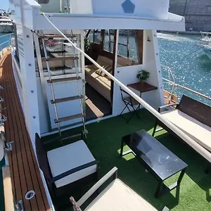 Charming Boat House In Barcelona With Big Terrace And Solarium Hotel en barco